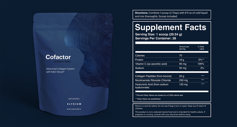 Cofactor supplement facts image